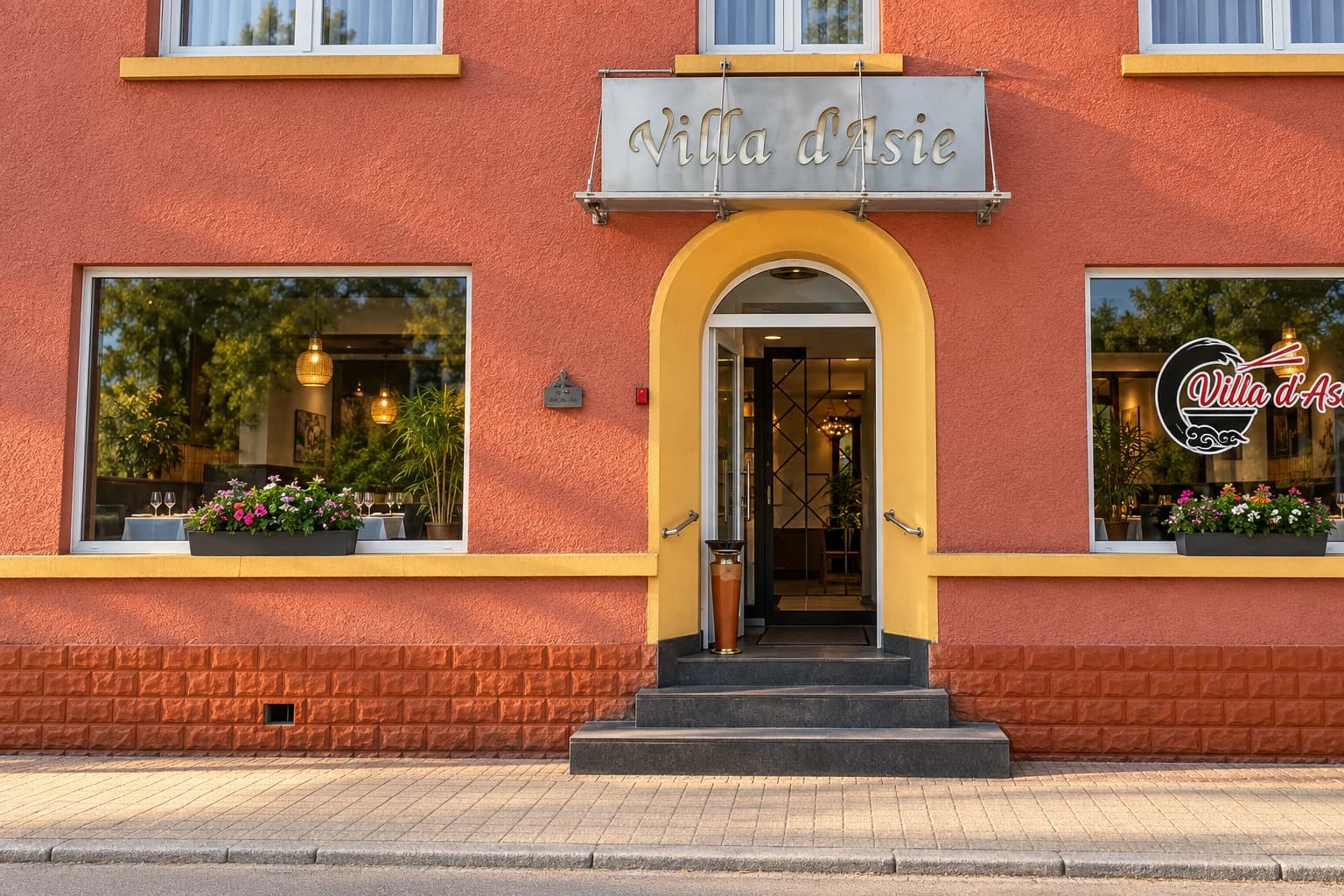 L’entrée de Villa d’Asie à Koerich